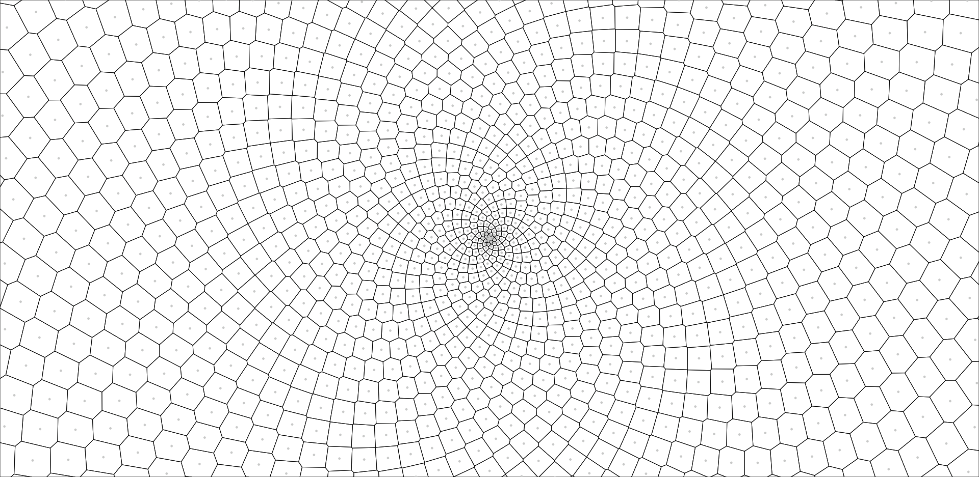 Screenshot of phyllotaxis sketch